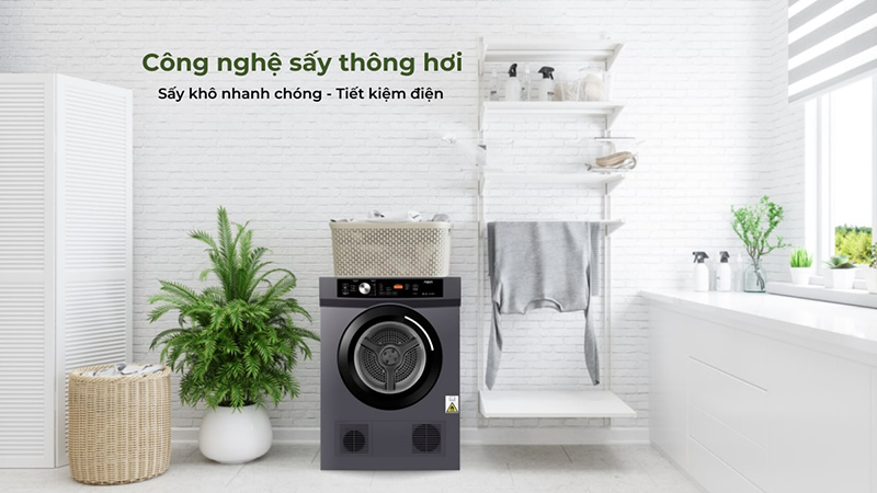 Công nghệ sấy thông hơi làm khô ráo đồ nhanh chóng