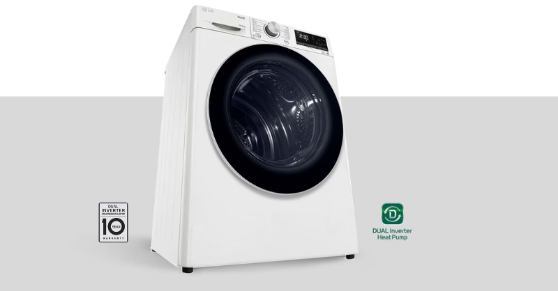 Máy sấy LG với công nghệ DUAL Inverter Heat Pump tiết kiệm điện và lâu bền