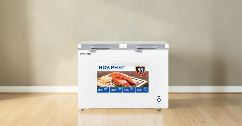 Tủ đông mát Hòa Phát 245 lít HPF BD6245T1 thiết kế 2 ngăn tiện lợi
