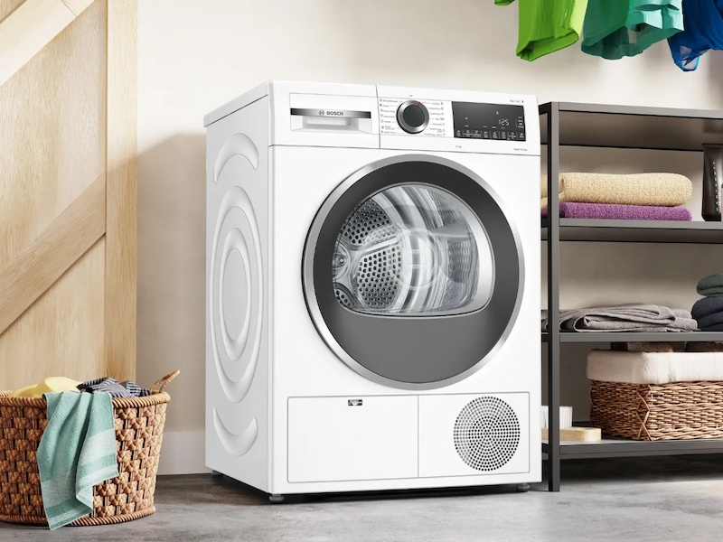 Vệ sinh bên ngoài máy sấy quần áo Bosch