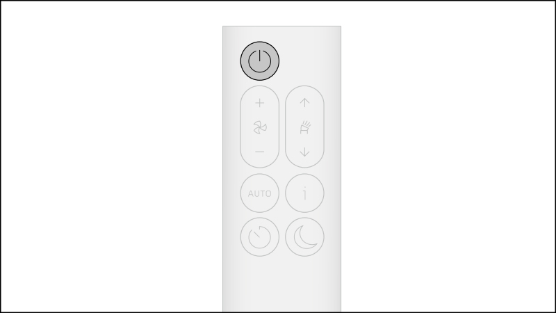 Các thao tác bật tắt máy lọc không khí Dyson Big+Quiet Formaldehyde