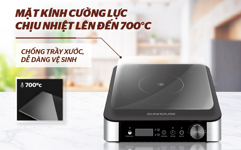 Bếp Hồng Ngoại Hai Vòng Nhiệt Sunhouse SHD6024 2200W