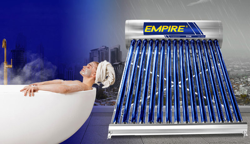 Máy nước nóng năng lượng mặt trời từ 160 - 180 lít phù hợp 4 người