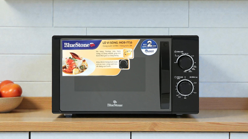 Lò Vi Sóng Có Nướng BlueStone MOB-7716 20 Lít lý tưởng cho căn bếp nhỏ gọn