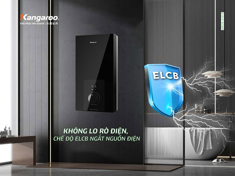 Máy Nước Nóng Trực Tiếp Kangaroo KGWD45N2 có thiết kế hiện đại