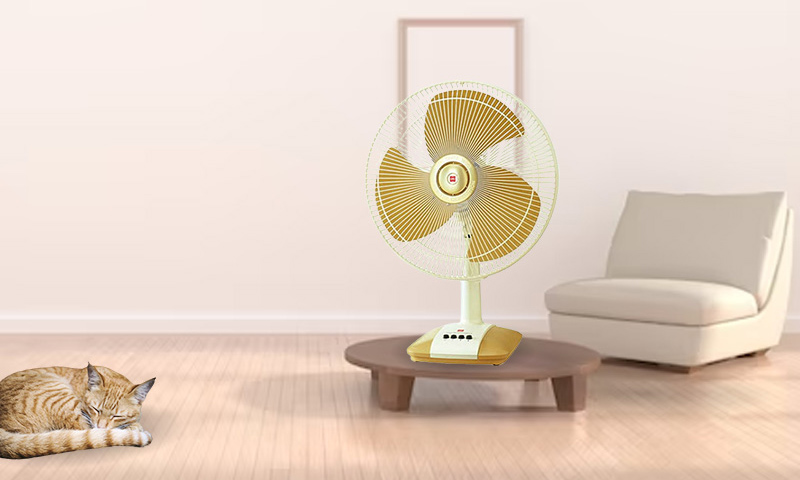 Quạt bàn KDK A40B(GD) gây ấn tượng với kiểu dáng nhỏ gọn