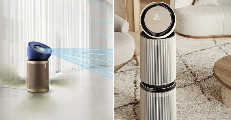 Dyson BP04 và LG 360 Alpha 2 tầng có thiết kế đặc trưng