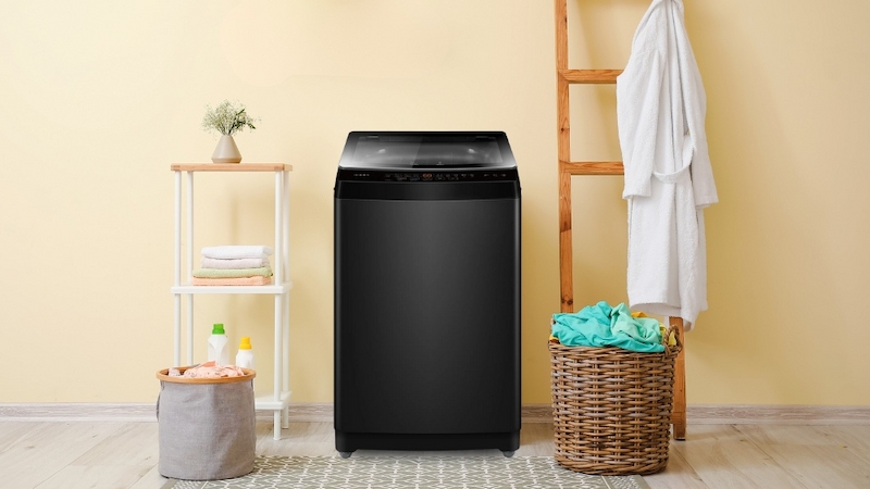 Máy Giặt Aqua AWM8-316K(B) sở hữu thiết kế tối giản