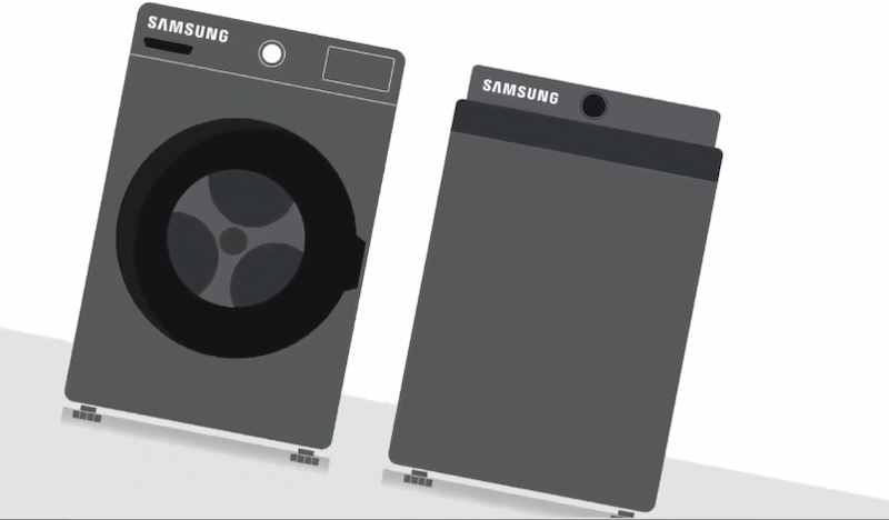 Máy giặt đặt không cân bằng làm máy giặt Samsung bị chảy nước
