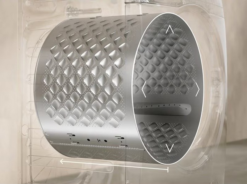 Máy giặt sấy Electrolux trang bị lồng giặt cao cấp, nâng niu sợi vải
