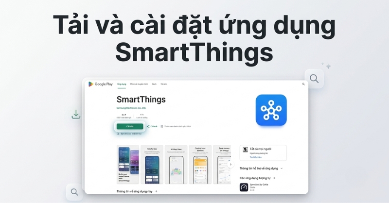 Tải và cài đặt ứng dụng SmartThings trên điện thoại