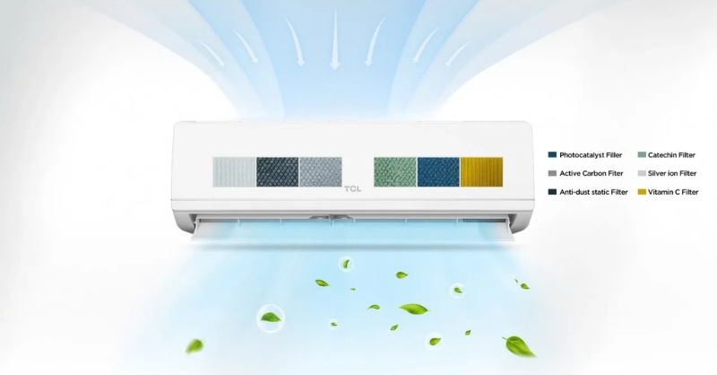 Bộ lọc HEALTHY 6+ loại bỏ bụi, diệt khuẩn, khử mùi và tạo hương thơm dễ chịu