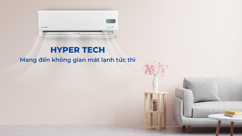 Công nghệ Hyper Tech giúp làm lạnh nhanh và mạnh mẽ