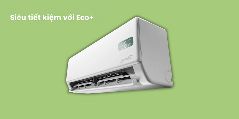 Máy Lạnh Comfee Inverter 1 Hp CFS-10VGXF tiết kiệm điện với Eco+