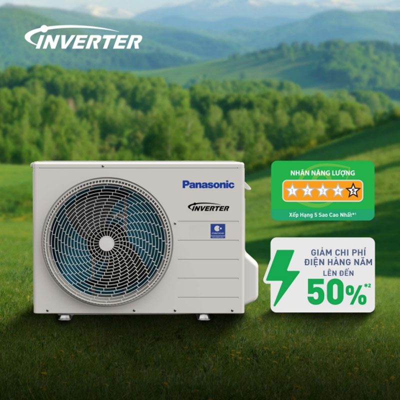 Máy lạnh Panasonic Inverter tiết kiệm điện năng hiệu quả