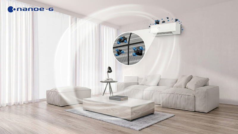 Máy lạnh Panasonic với nanoe-G giữ không gian sạch và thoáng