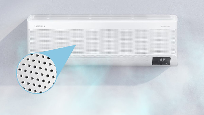 Máy lạnh trang bị công nghệ WindFree cho hơi lạnh dễ chịu