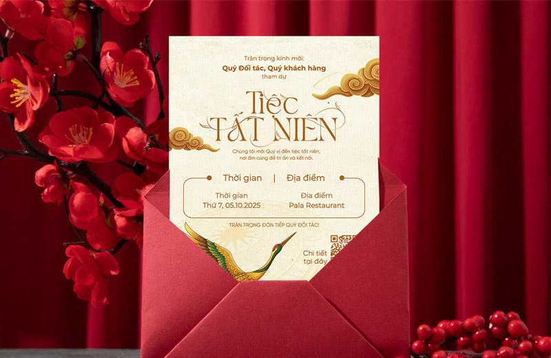 Những lưu ý khi làm thiệp mời tất niên