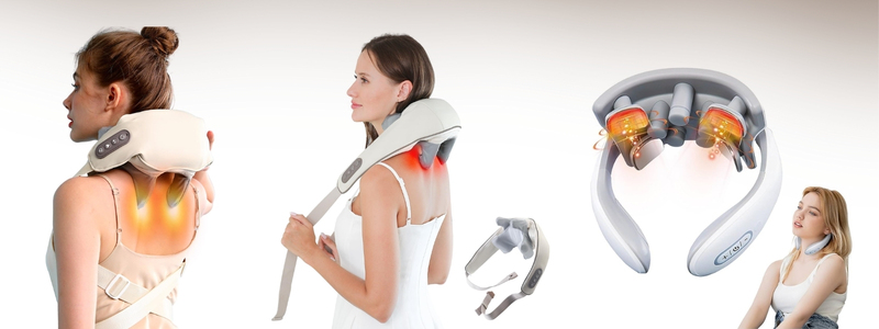 Máy massage cổ vai gáy giảm đau nhức mệt mỏi cho vợ