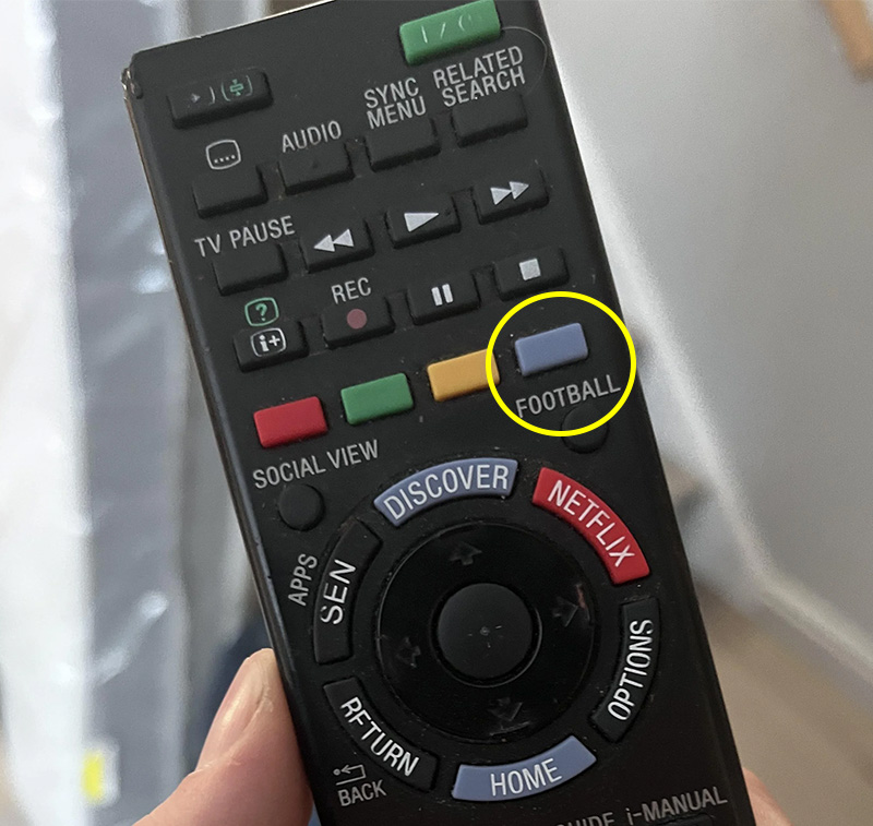 Cách mở chế độ Live Football trên tivi Sony