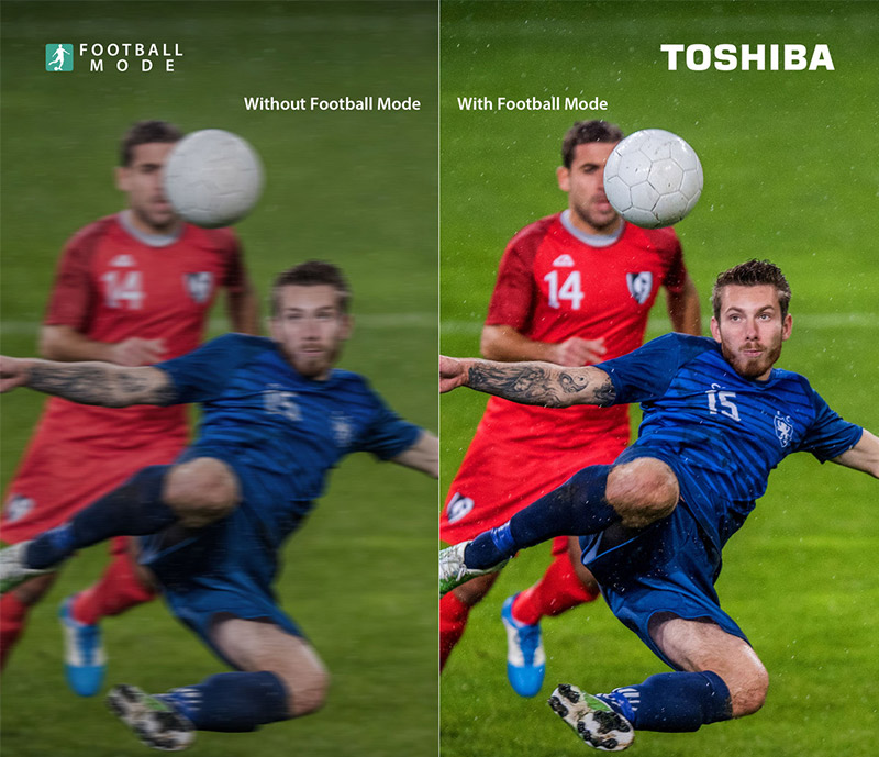 Tối ưu trải nghiệm xem thể thao trên tivi Toshiba
