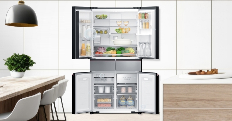 Công nghệ Surround Cooling Airflow trên tủ lạnh Panasonic cho luồng khí lạnh lan tỏa đều khắp ngăn tủ