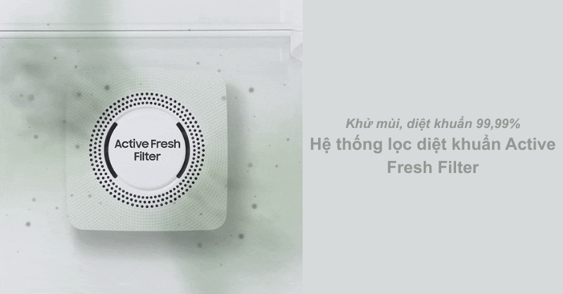 Nên chọn tủ lạnh Samsung có hệ thống lọc Active Fresh Filter