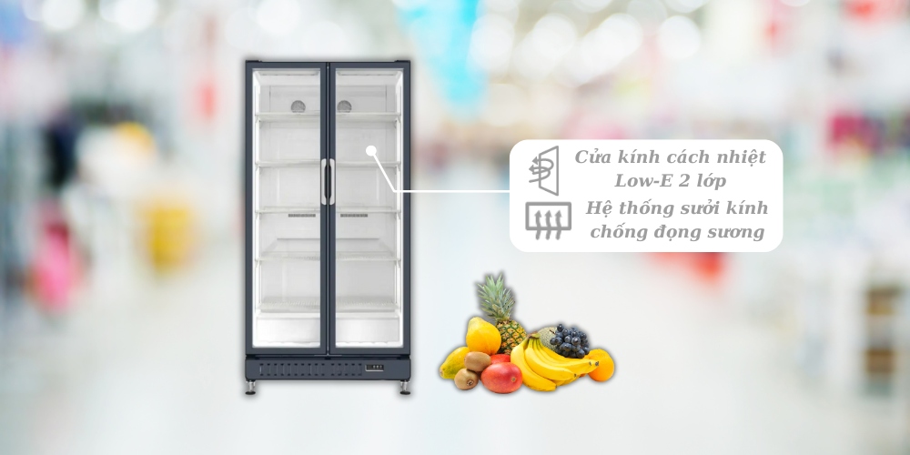 Tủ Mát Aqua 652 Lít AQS-AF760H hài hòa với các nội thất khác