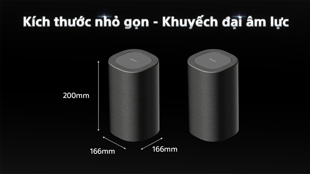 Loa Sony BRAVIA Theatre Rear 8 thiết kế tinh tế