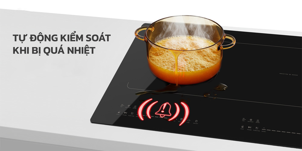 Bếp Từ Đôi Hawonkoo CEH-268 kiểm soát nhiệt độ ổn định