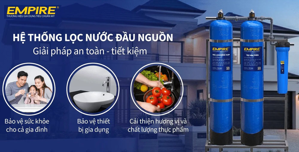 Bộ Lọc Nước Phèn Điều Khiển Cơ Empire E-CPS02-C an toàn