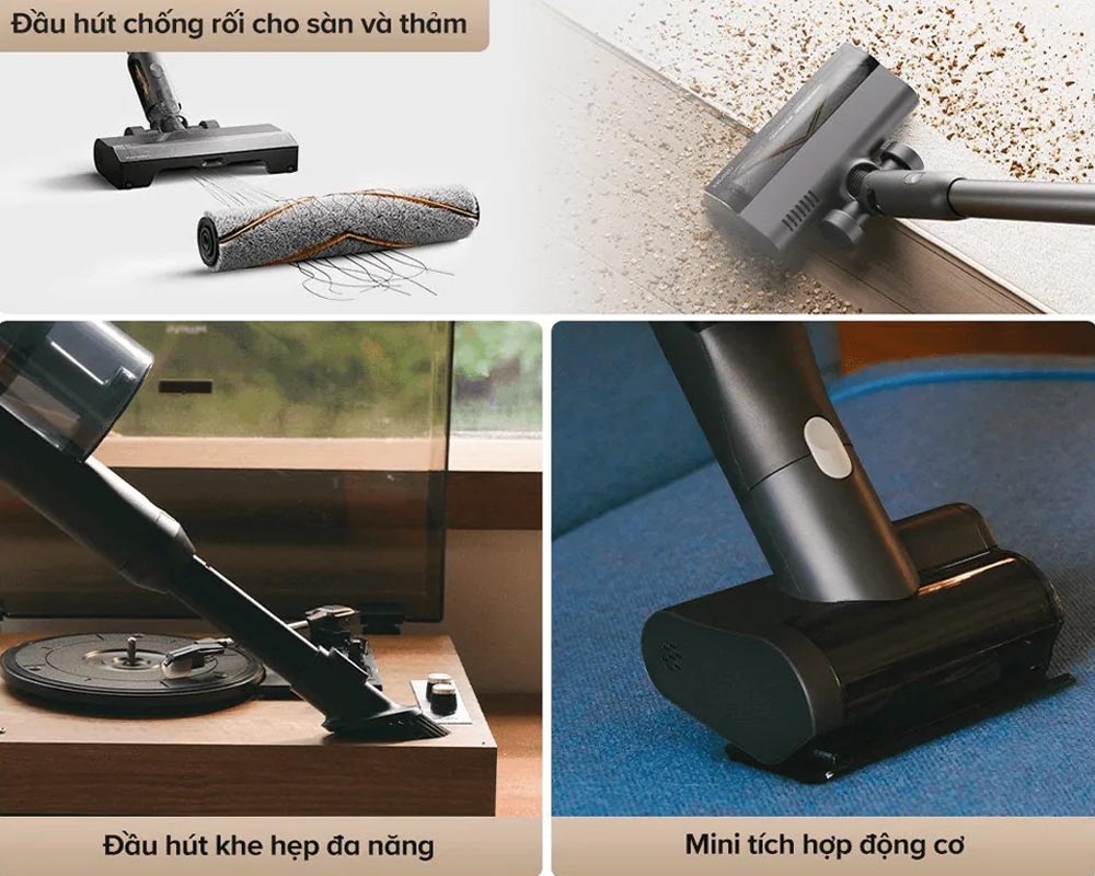 Bộ phụ kiện đa năng mở rộng phạm vi làm sạch