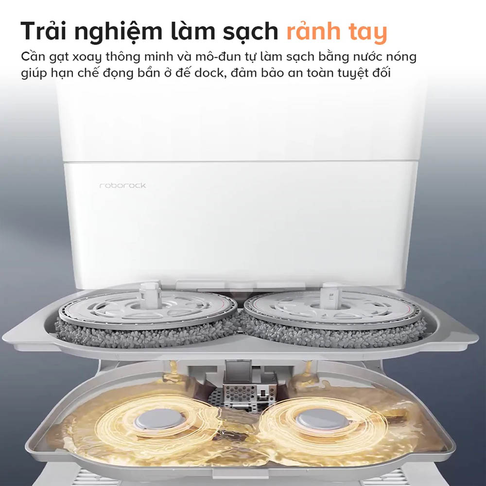 Roborock Q Revo 5V1 Trắng mang đến trải nghiệm làm sạch rảnh tay