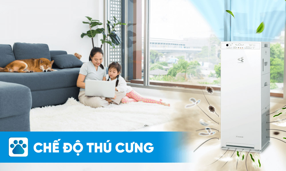 Chế độ thú cưng giúp không gian luôn sạch thoáng, dễ chịu
