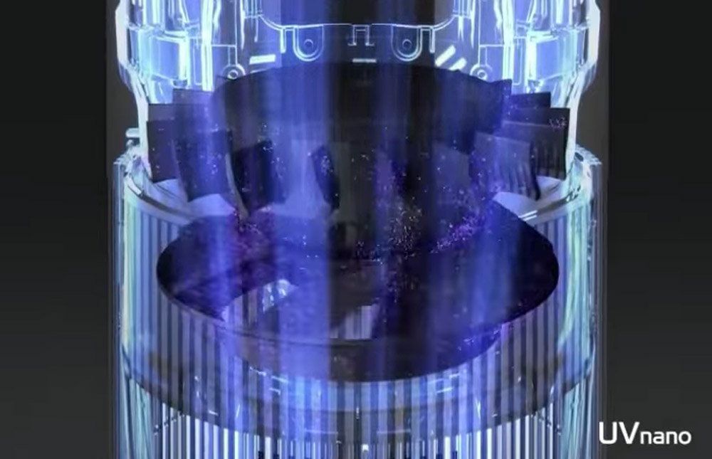 Công nghệ UVnano giúp loại bỏ đến 99.99% vi khuẩn trên cánh quạt