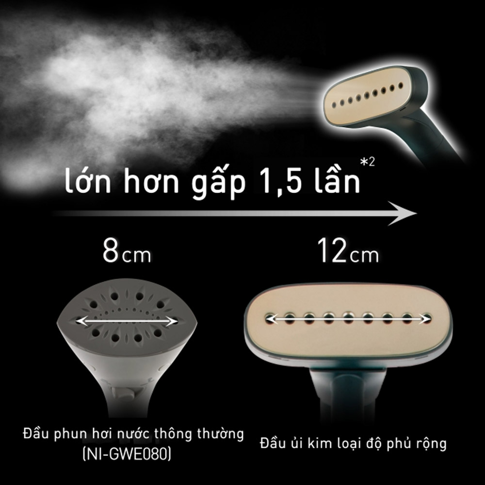 Đầu ủi kim loại kích thước lớn phun hơi tỏa đều