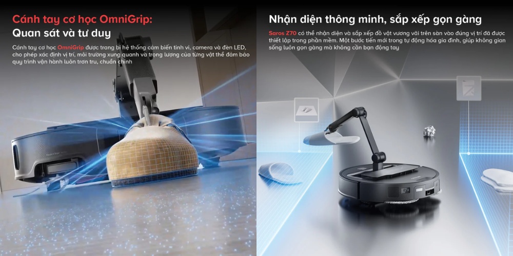 Điểm nhấn thú vị là cánh tay cơ học 5 trục OmniGrip