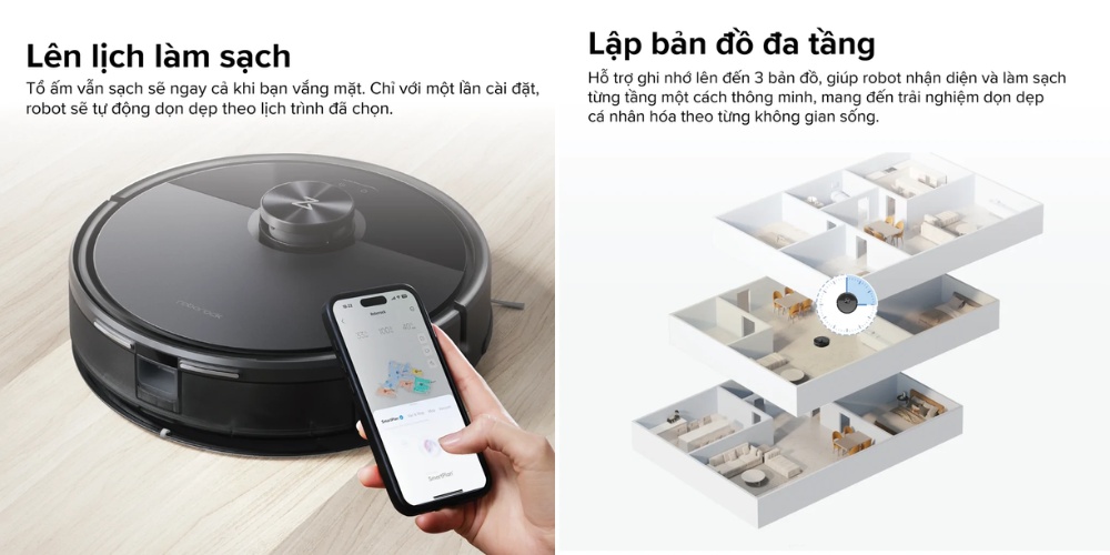 Điều khiển Robot Q7TF qua kết nối trên điện thoại thông minh và lưu được 3 bản đồ