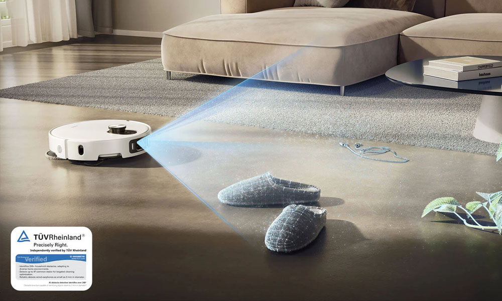 Robot Hút Bụi Lau Nhà Xiaomi Vacuum 5 Pro nhận diện vật cản thông minh