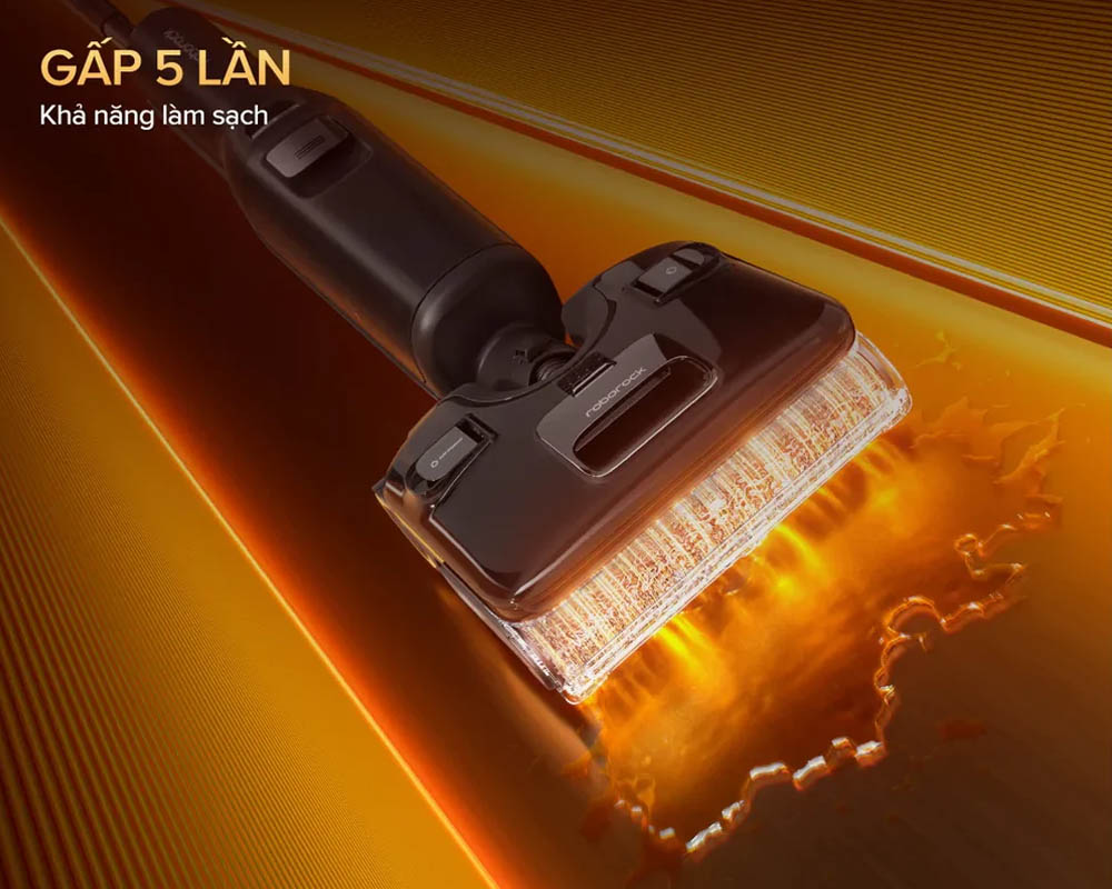 Máy Hút Bụi Cầm Tay Roborock F25 Ultra loại bỏ vết dầu mỡ cứng đầu