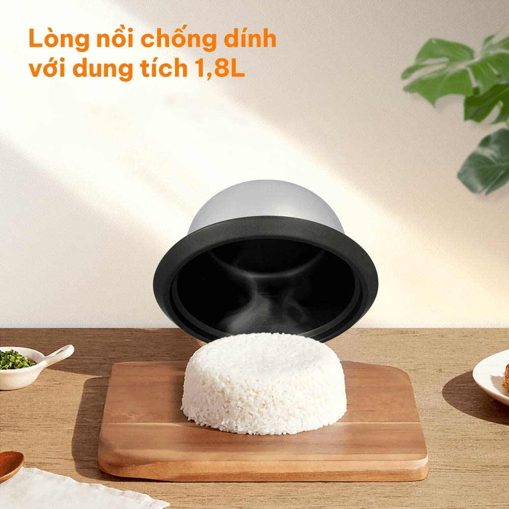 Nồi Cơm Điện Comet CM8035 trang bị lòng nồi làm từ hợp kim nhôm