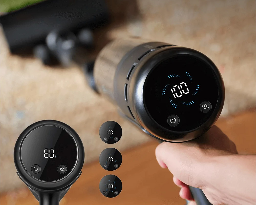 Màn hình LED hiển thị chế độ và tình trạng pin