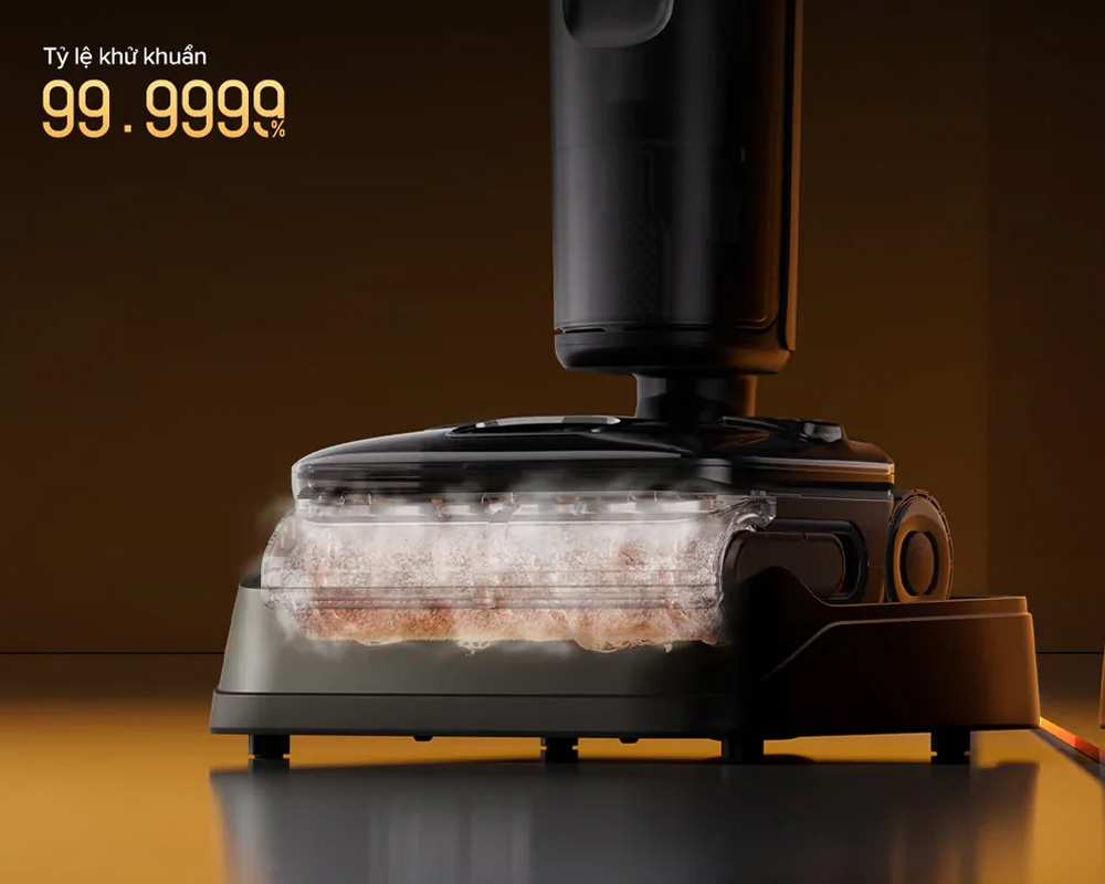 Cơ chế tự làm sạch bằng hơi nước 150°C khử khuẩn hiệu quả