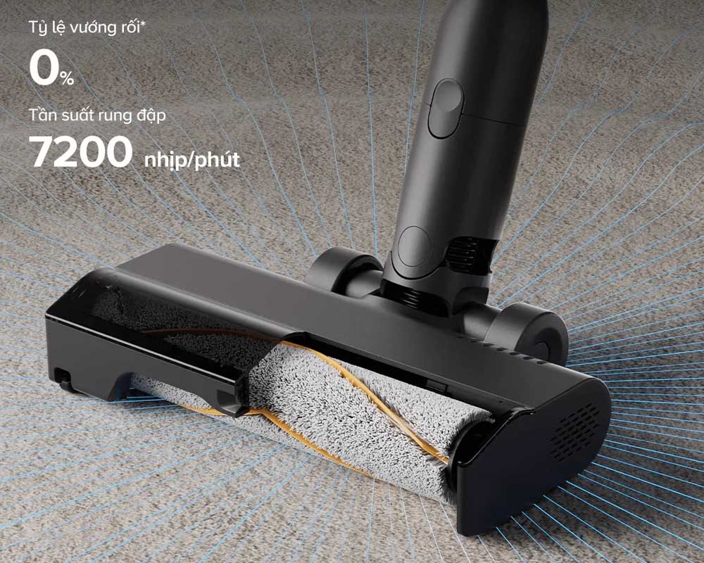 Máy Hút Bụi Cầm Tay Roborock H60 Ultra thu gom tóc hiệu quả