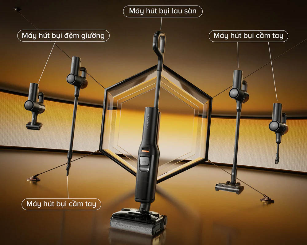 Máy Hút Bụi Roborock F25 ACE Combo được tích hợp 5 chức năng
