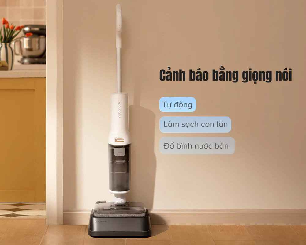 Dễ dàng theo dõi Máy Hút Bụi F25 RT với tính năng cảnh báo bằng giọng nói