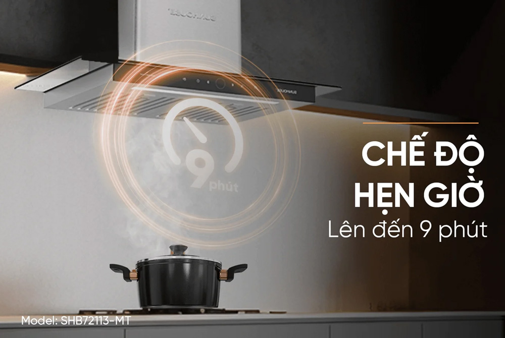 Chế độ Hẹn giờ tắt lên đến 9 phút