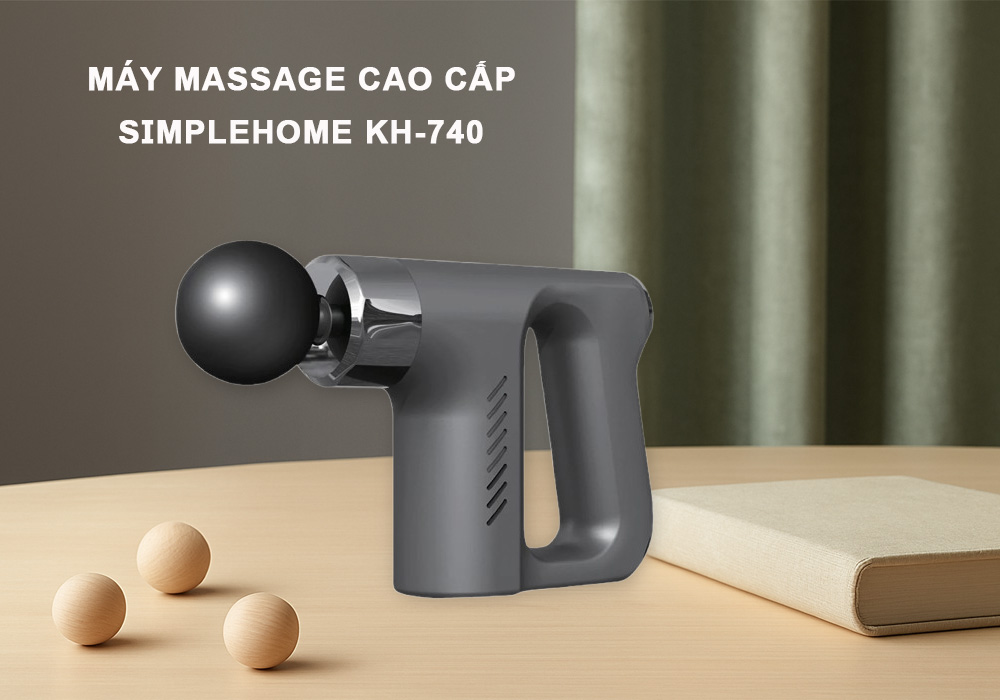 Máy Massage Cao Cấp Simplehome KH-740 có gam màu đen sang trọng