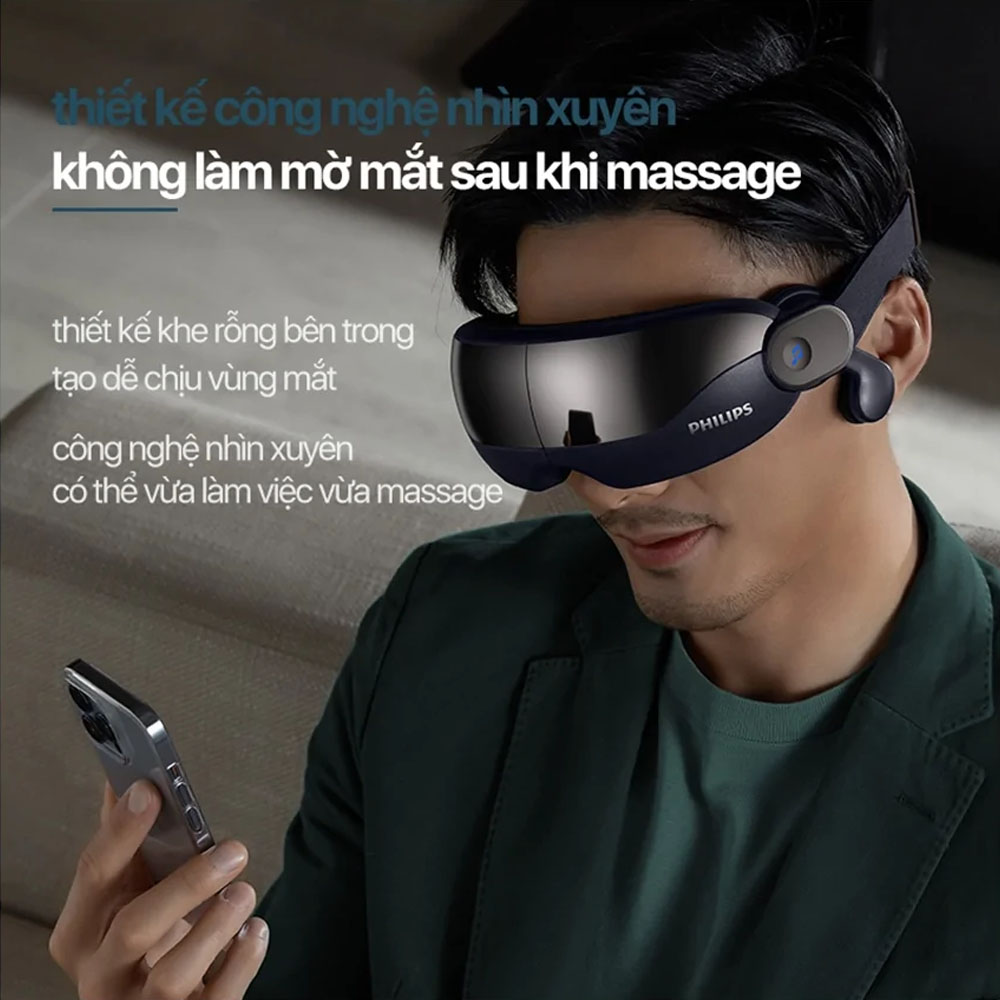 Máy Massage Mắt PPM2702 có thiết kế khe mở phía trước