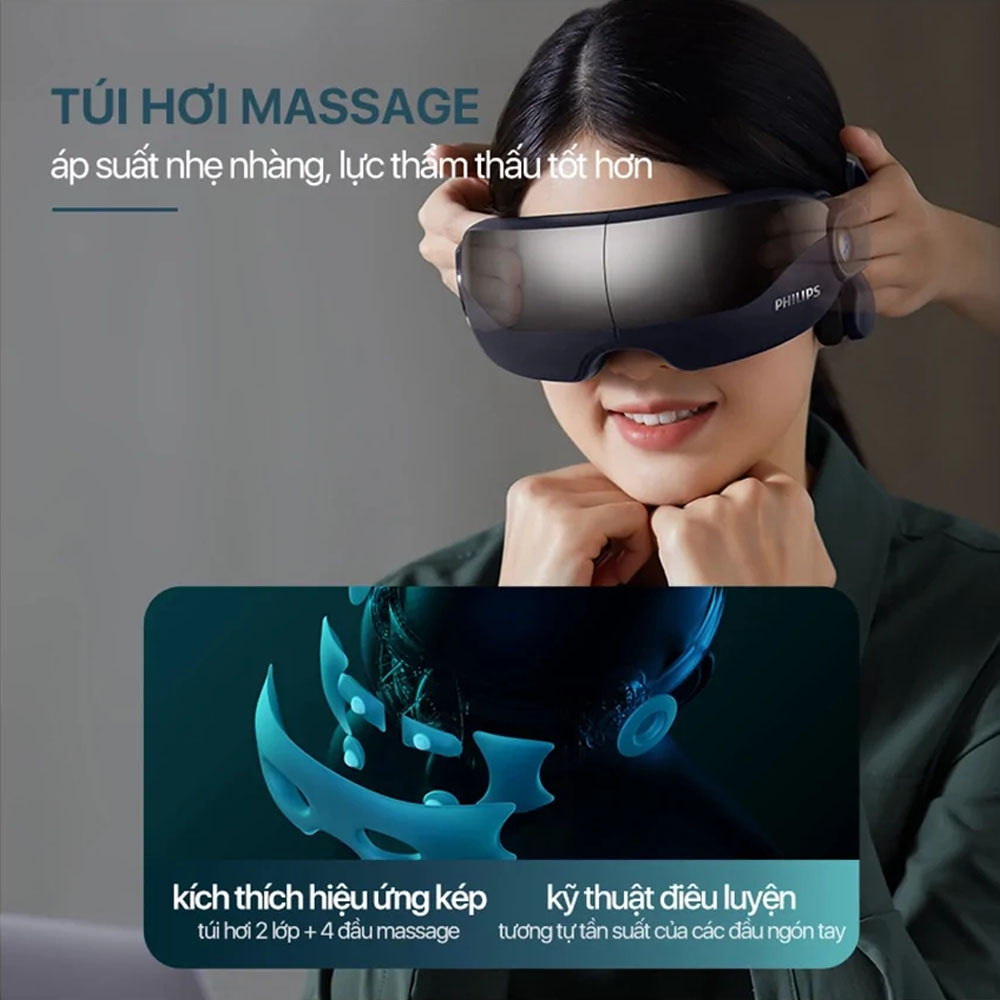 Máy Massage Mắt Philips PPM2702 xoa dịu cảm giác đau nhức